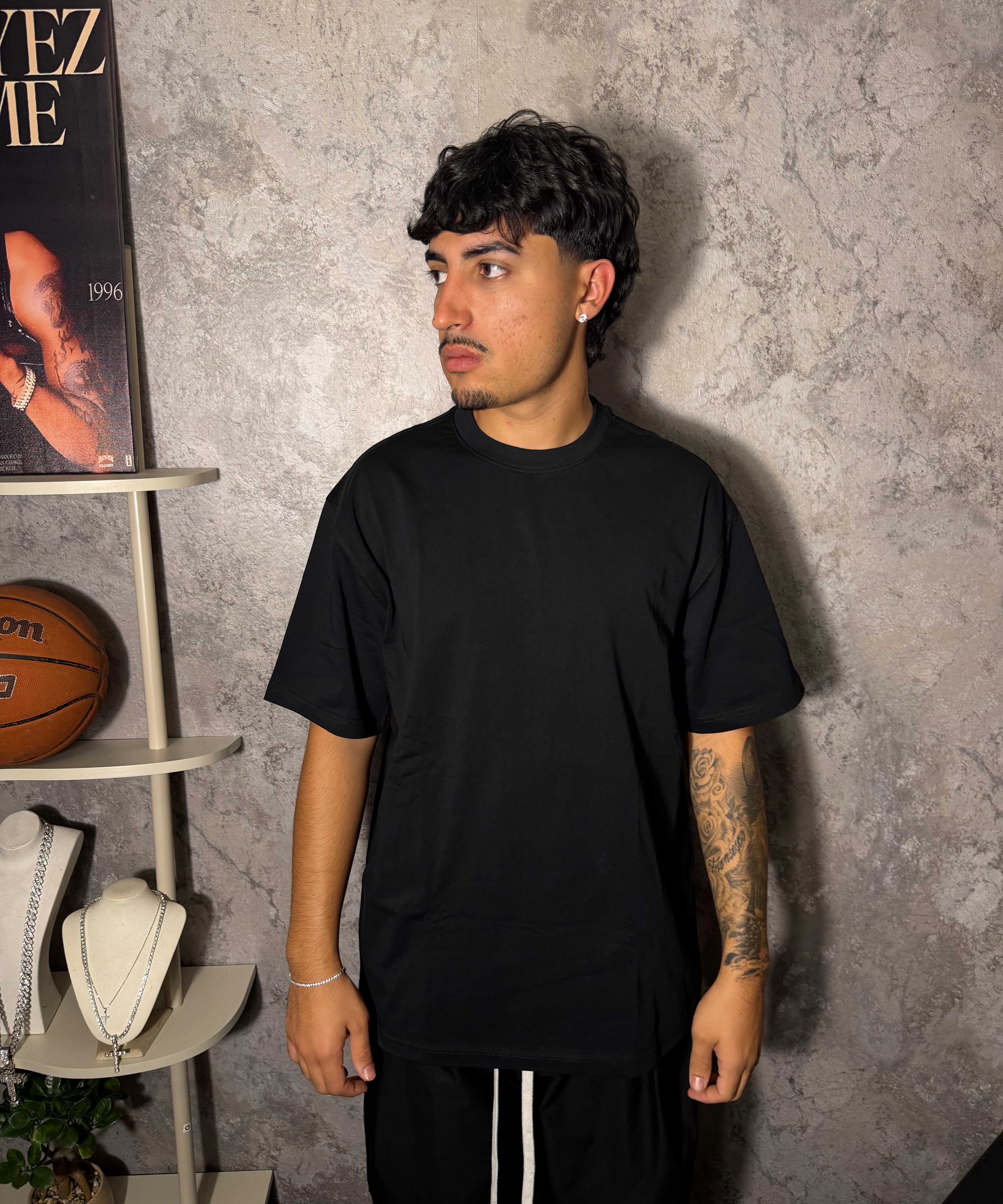 T SHIRT GIROCOLLO OVER-SIZE 220 GSM