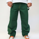 PANTALONE SNAKE GREEN | SEASONLESS
