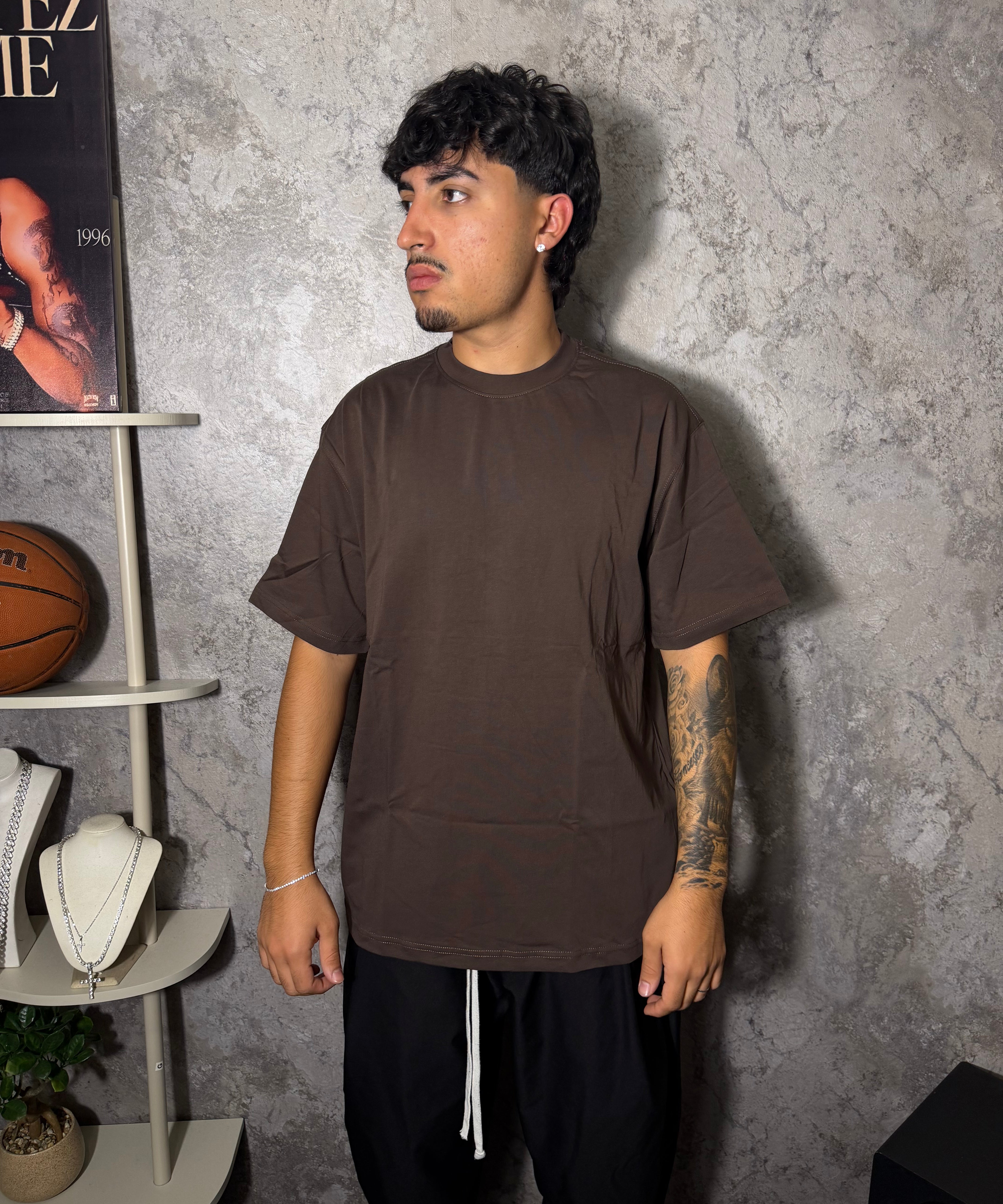 T SHIRT GIROCOLLO OVER-SIZE 220 GSM