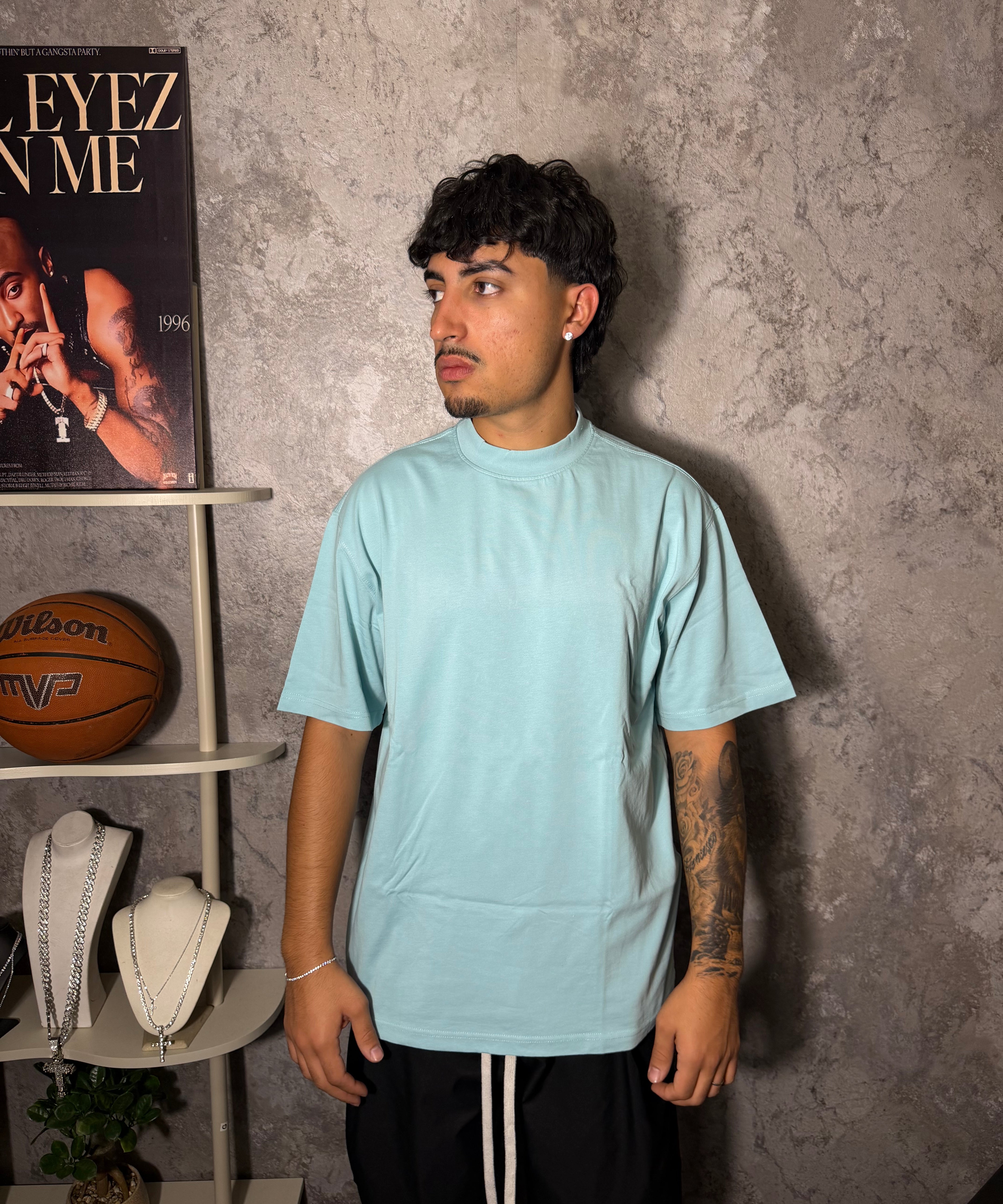 T-SHIRT A COLLO ALTO OVER-SIZE | PREMIUM EDITION