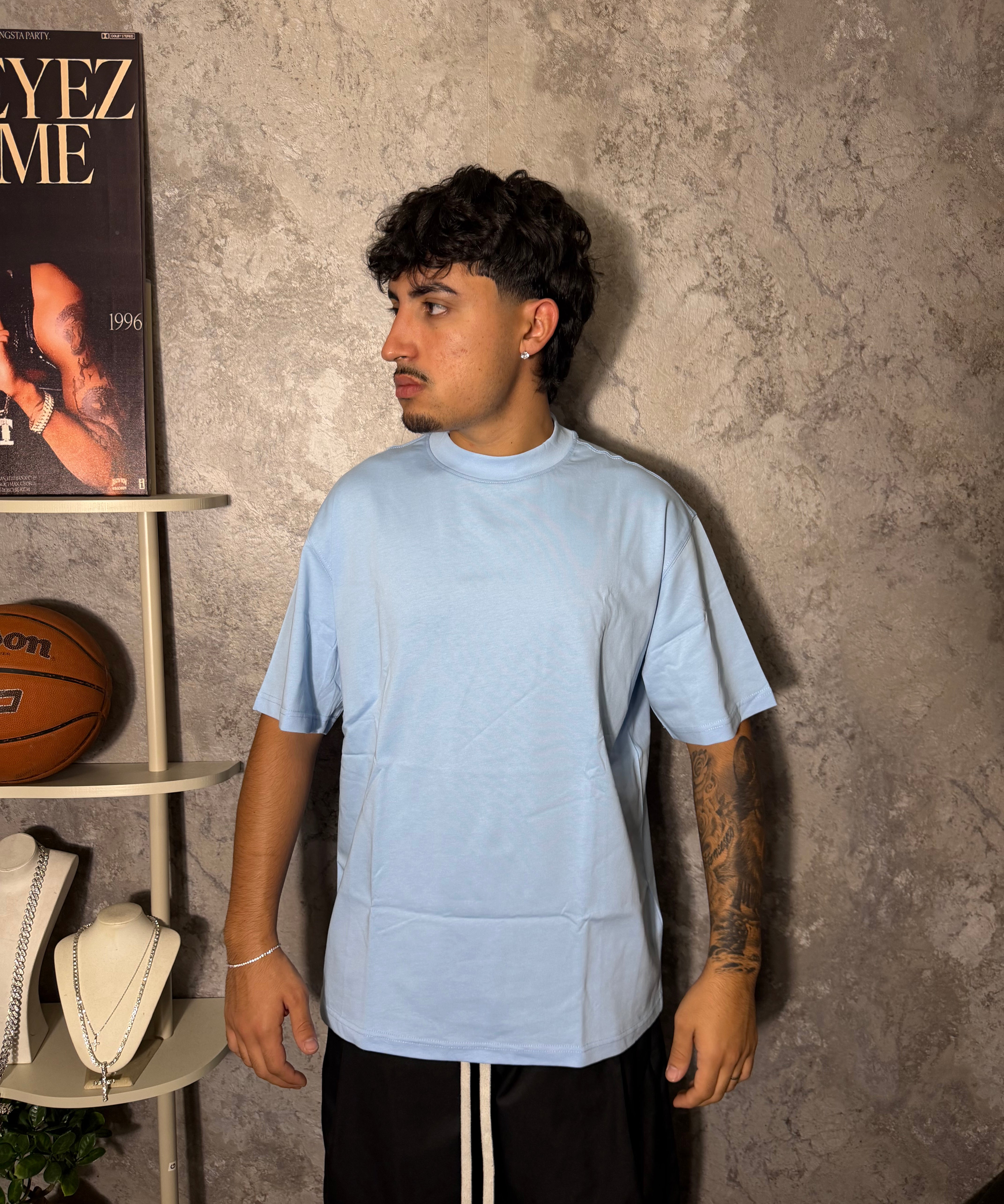 T-SHIRT A COLLO ALTO OVER-SIZE | PREMIUM EDITION