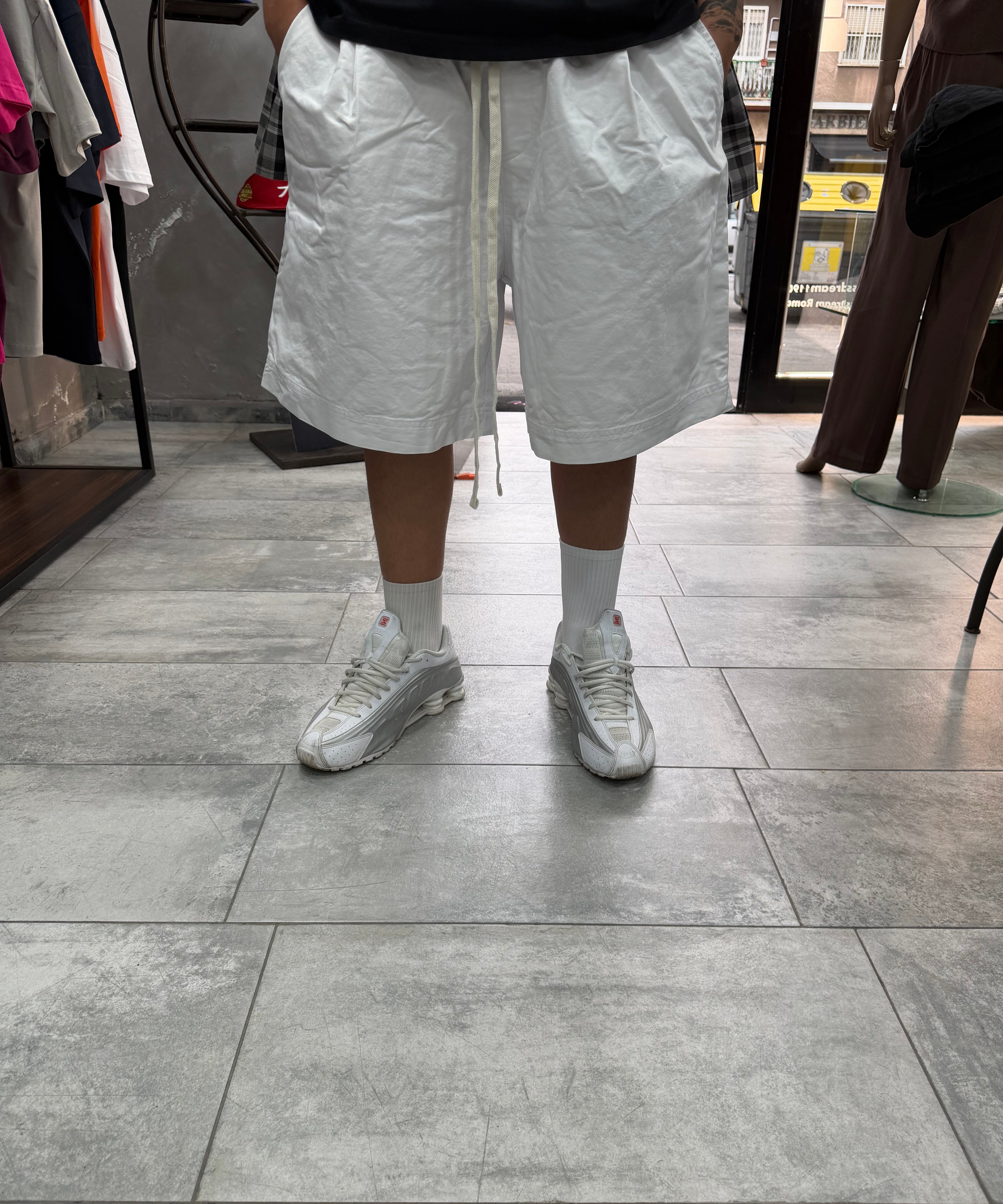 PANTALONCINO IN COTONE RIGIDO OVER-SIZE
