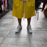 PANTALONCINO OVER-SIZE IN COTONE RIGIDO TAGLIO VIVO