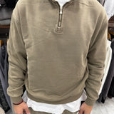 FELPA MEZZA ZIP SLAVATA | DUCA HOMME