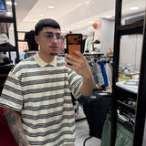 POLO A RIGHE OVER-SIZE