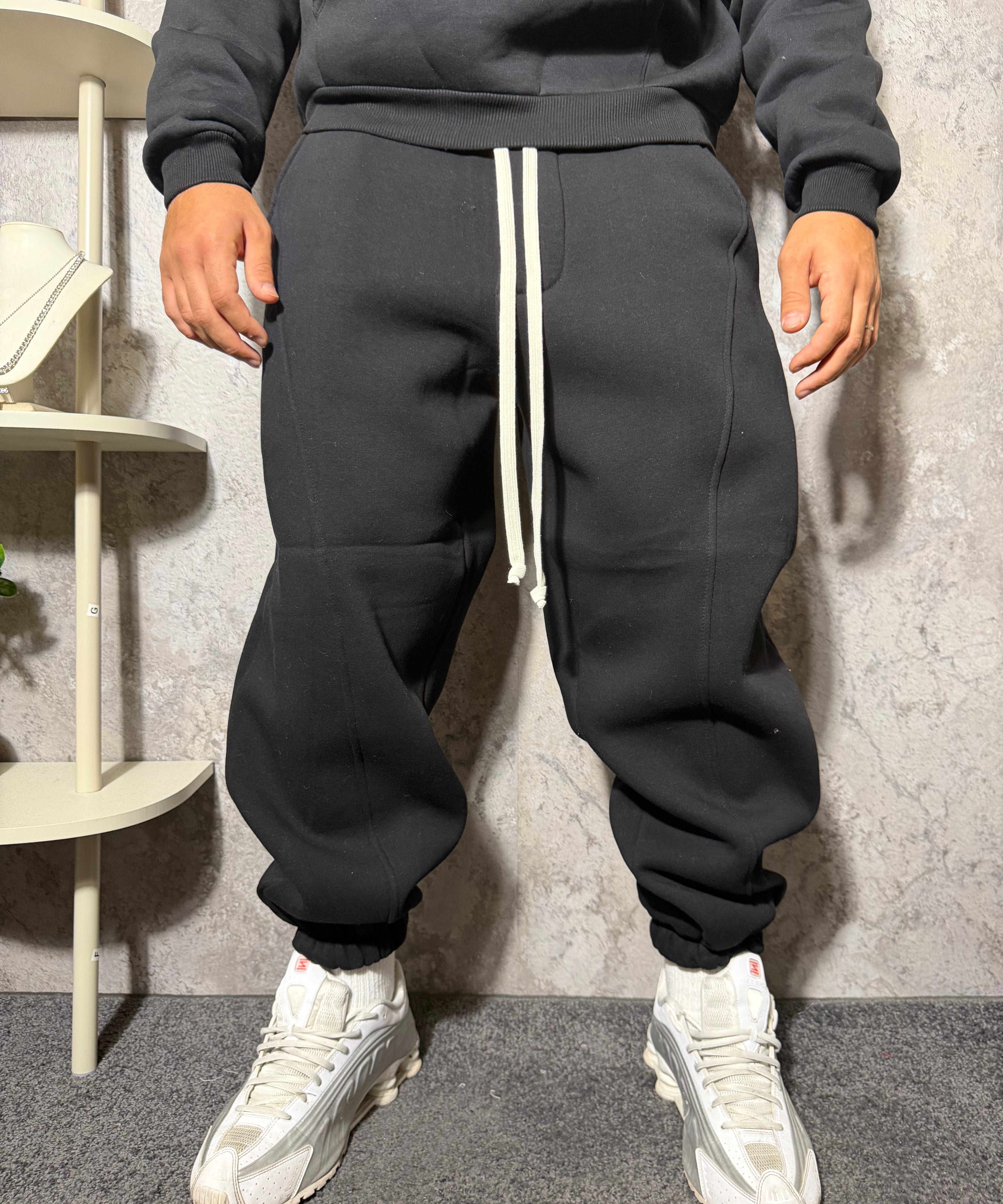 PANTALONE BASIC BALOON FIT CON POLSINO FELPATO