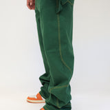 PANTALONE SNAKE GREEN | SEASONLESS