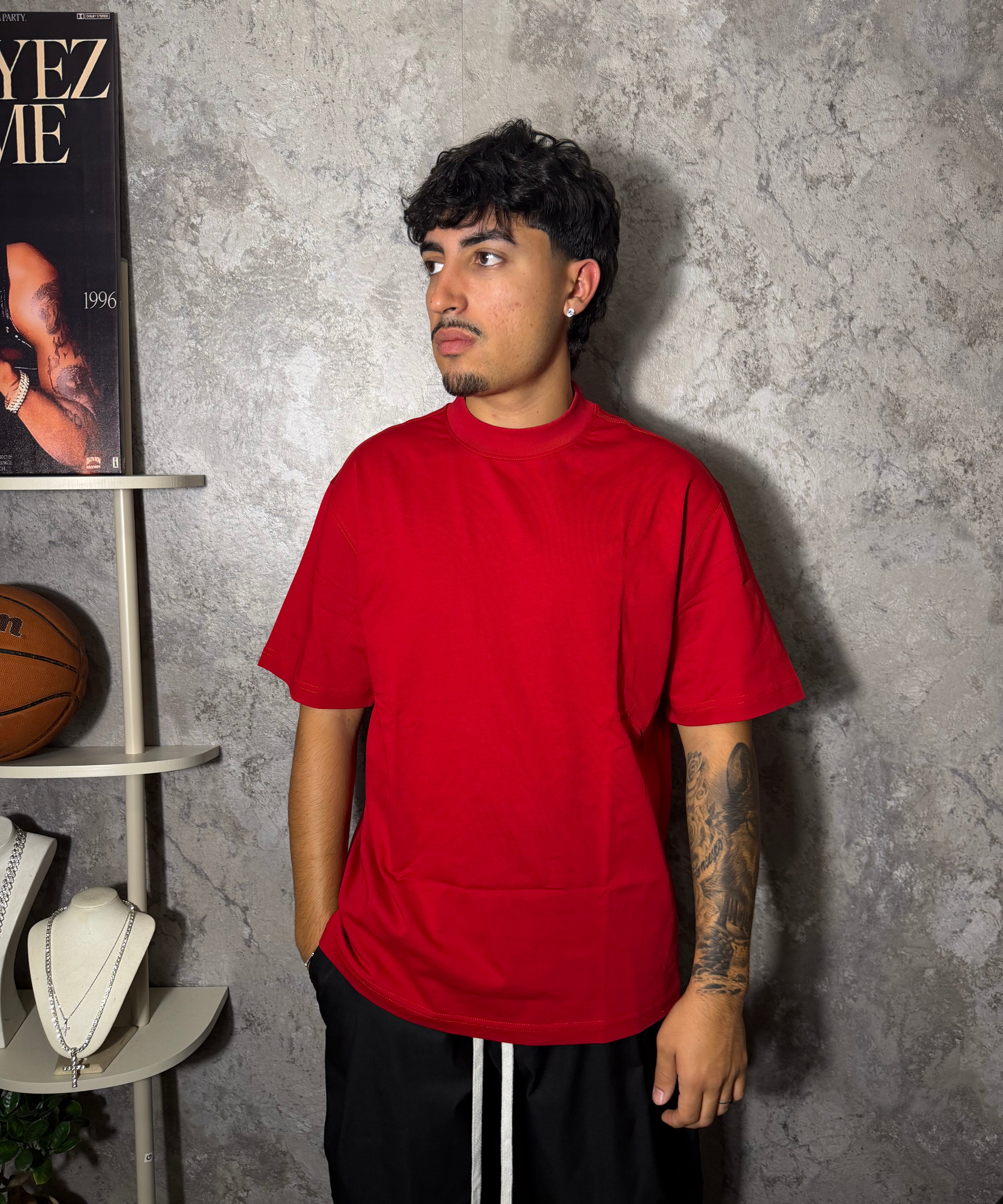 T-SHIRT A COLLO ALTO OVER-SIZE | PREMIUM EDITION