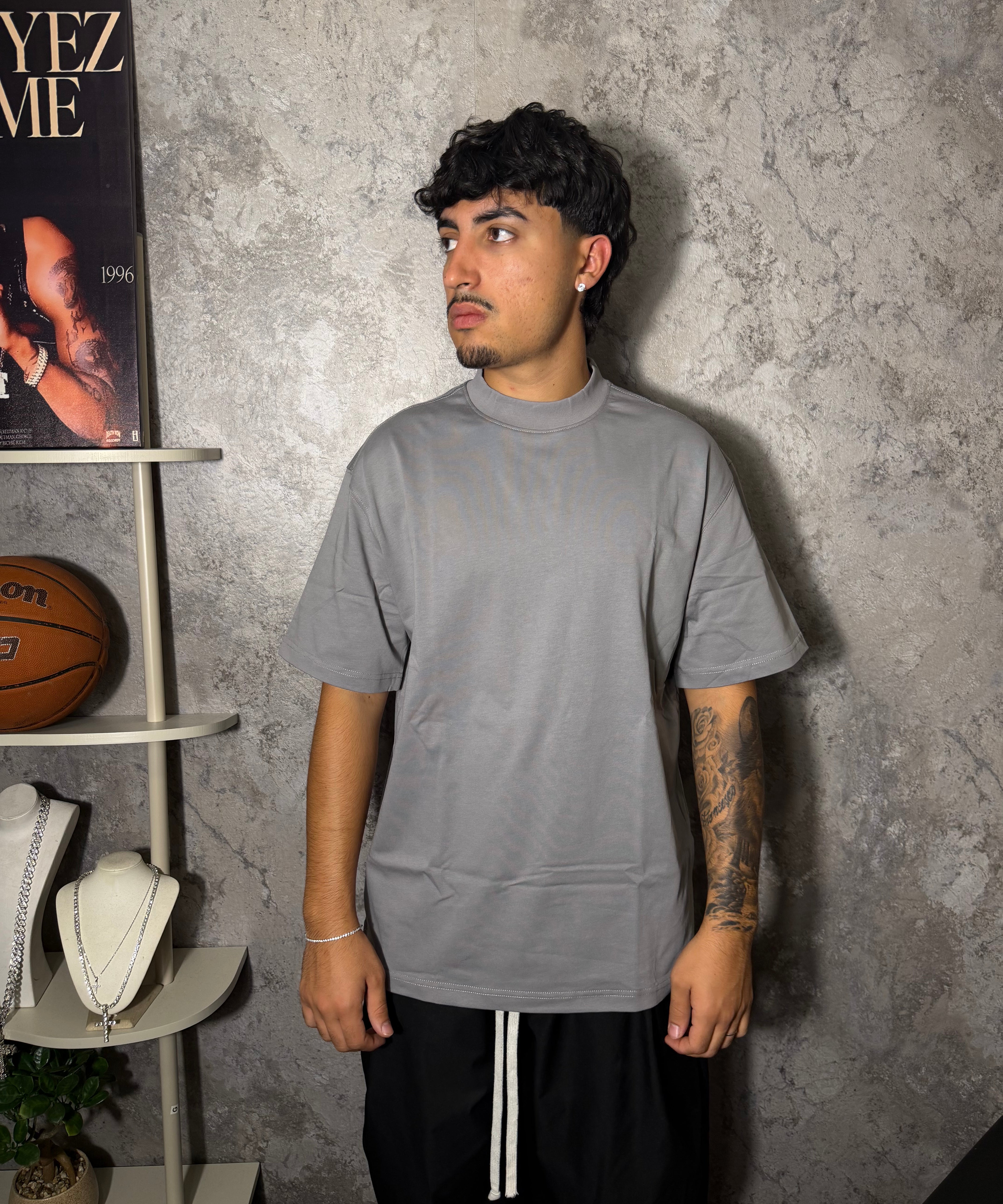 T-SHIRT A COLLO ALTO OVER-SIZE | PREMIUM EDITION