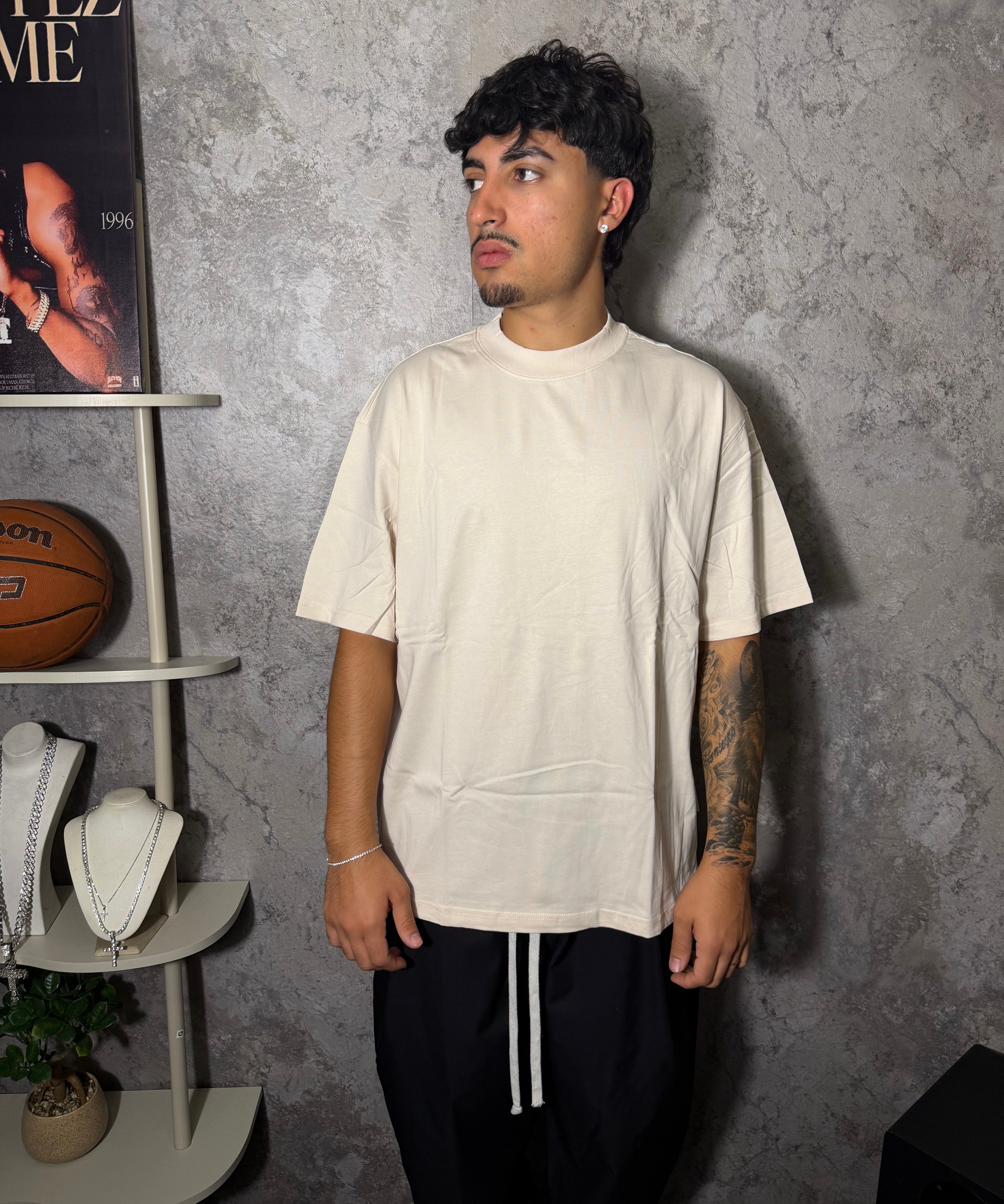 T-SHIRT A COLLO ALTO OVER-SIZE | PREMIUM EDITION