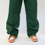 PANTALONE SNAKE GREEN | SEASONLESS