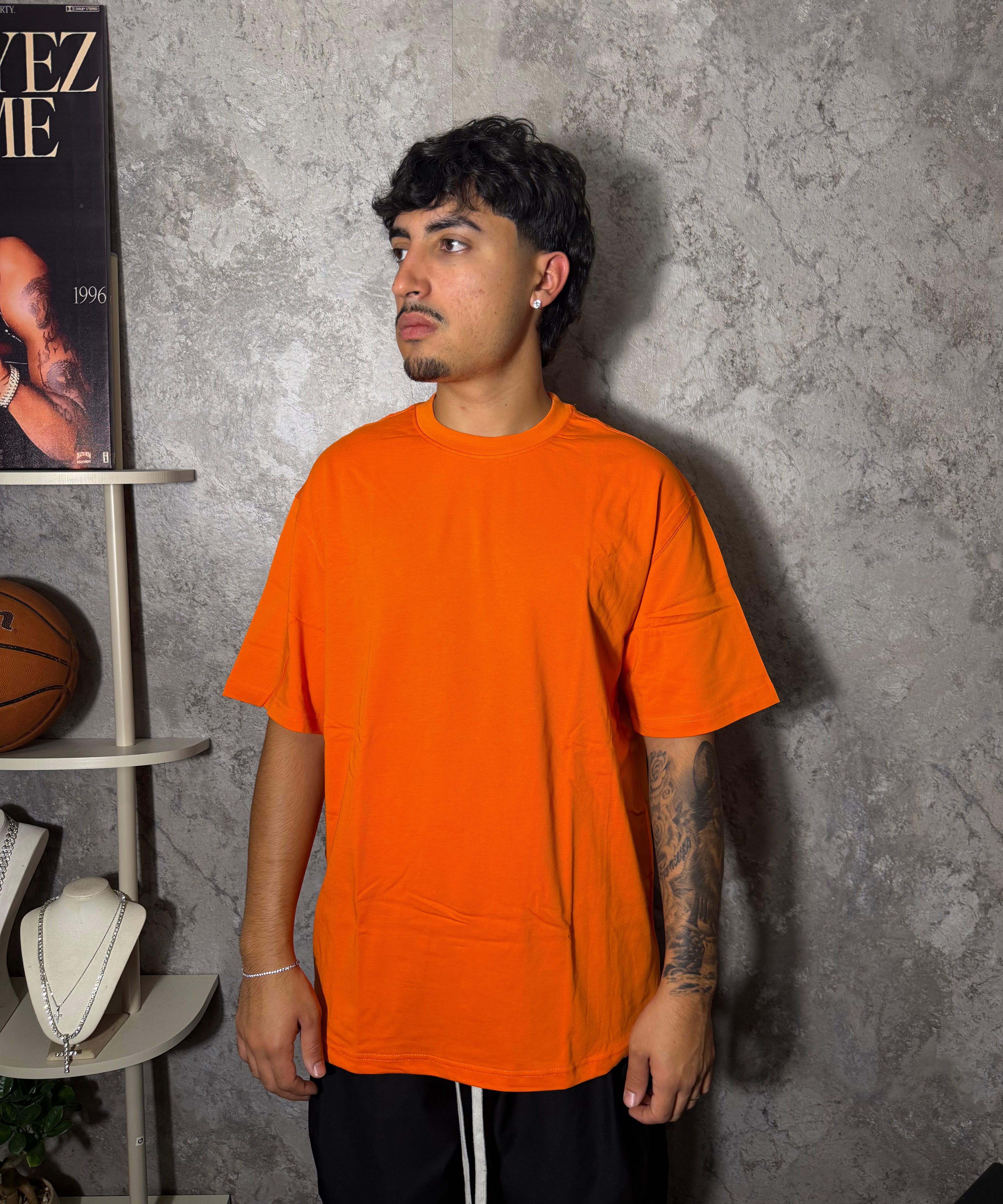 T SHIRT GIROCOLLO OVER-SIZE 220 GSM