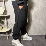 PANTALONE BASIC BALOON FIT CON POLSINO FELPATO