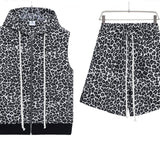 COMPLETO SMANICATO LEOPARDATO
