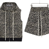 COMPLETO SMANICATO LEOPARDATO
