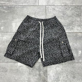 PANTALONCINO CARGO LEOPARDATO