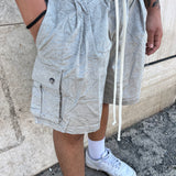 PANTALONCINO CARGO IN TESSUTO
